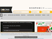 Tablet Screenshot of canalcocina.es